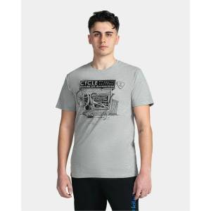 Kilpi Мъжка памучна тениска Kilpi PORTELA-M Светлосива Kilpi | Siv | МЪЖЕ | XS