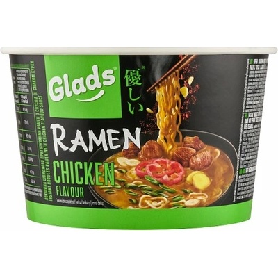 Glads Instantné rezance ramen s omáčkou s kuracou príchuťou 105 g