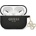 Guess Кейс Guess GUAP2LECG4K за AirPods Pro 2, черен, Liquid Silicone Glitter Triangle Charm (3666339171230)