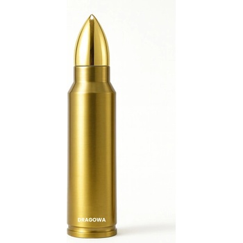 DRAGOWA Tactical Термос Dragowa Tactical във форма на патрон Bullet 1000 ml, златен (DRG002001)