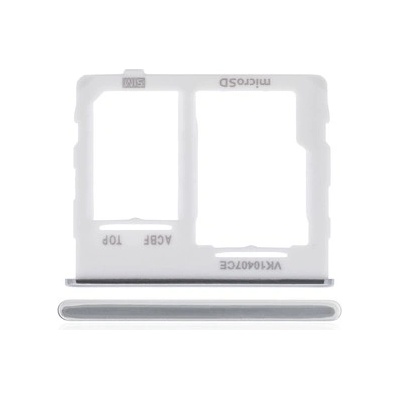 Držák (šuplík) SIM Samsung A326 Galaxy A32 5G white (silver)