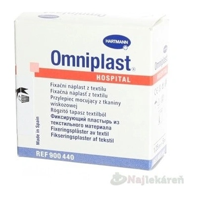 Omniplast náplasť textilná na cievke 1,25 cm x 5 m 1 ks