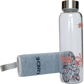 Image 1 of Kanche Бутилка Kanche - Лили и колелото, стъклена, 500 ml (BB281366)