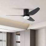 ZEVENTI - LED таванен вентилатор PADUA LED/18W/230V Wi-Fi Tuya черен + дистанционно (ZV0035)