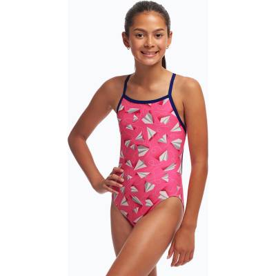 Funkita Детски бански костюм от една част Funkita Single Strap One Piece paper pink