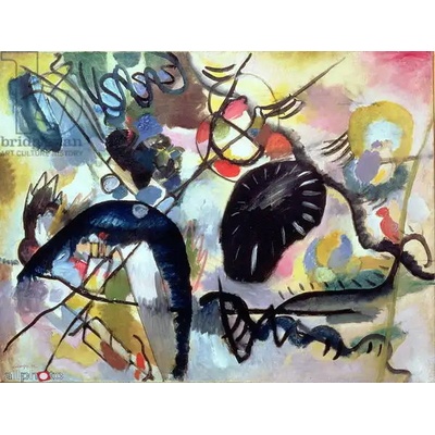 Obrazy - Kandinsky, Wassily: Černé skvrny - reprodukce obrazu