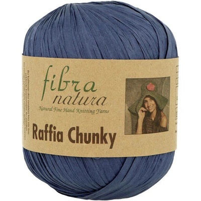 Fibra Natura Raffia Chunky 13 tmavě modrá jeans