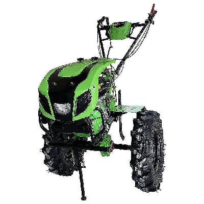 Мотоблок бензинов ТУНДЖА 2015КЕ, 15 к. с. , 4-тактова, 420 куб. см, 1400 мм ширина, електрически старт, с инвентар (kr061065)