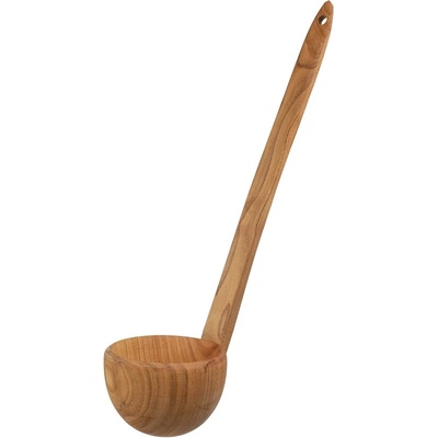 ČistéDrevo Drevená naberačka 36 cm tmavá - žufanka