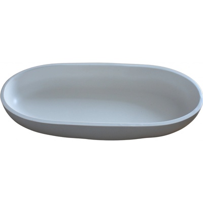 VOJA HOME Dekorativní mísa Zanoria oválná Bílá 29,5 × 12,5 cm