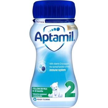 Aptamil Преходно мляко Aptamil - Liquid 2, 6-12 месеца, опаковка 200 ml (4NCMIM01DAP2LQ200D)