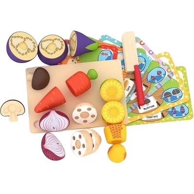 Acool Toy Дървени зеленчуци за рязане Acool Toy (ACT53)