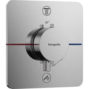 Hansgrohe ShowerSelect Comfort Q 2-функционален термостатичен смесител за душ, скрит, EN1717 (15586000)