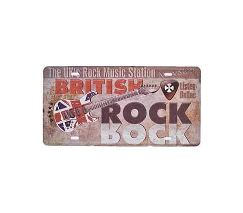 Ceduľa značka Britisch Rock