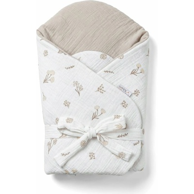 ALBERO MIO Detská mušelínová zavinovačka Poľné kvety