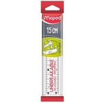 Maped Шнурче, пластмасово, нечупливо, 15 см, MAPED "Study Unbreakable", прозрачно 245320 (245320)