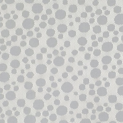 Krajka N6358 šedá, puntíky, š.150