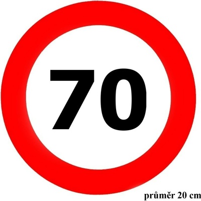 Samolepka konstrukční rychlost 70 km