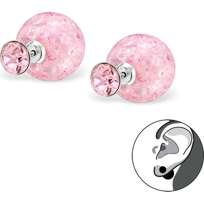 All4Silver obojstranné strieborné náušnice M30840-A4S