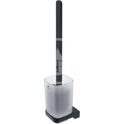 Nimco Maya WC kefa nástenná s držiakom matné sklo čierny mat MAC 29094CN-HR-90