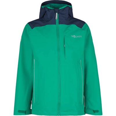 TROLLKIDS Детско водоустойчиво яке Trollkids Kids Bergen Jacket Waterproof jacket - Pepper Green / Navy - размер 98 (EU) (703-2396-0712)