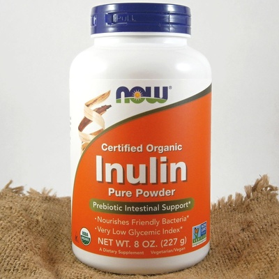 Now Foods Organický Inulin čistý prášok 227 g
