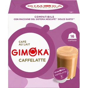Gimoka Кафе капсули Gimoka Caffelatte за Dolce Gusto, 16 бр