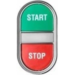 Lovato Electric Control Button 22mm Double Green/Red Illuminated Indoor Self Back Without Adapter LPCBL7133