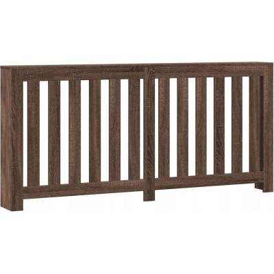 Kryt na radiátor MDF deska 20 x 82 cm hnědý
