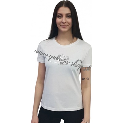 Alpha Industries New Basic T Wmn Foil Print White metal silver