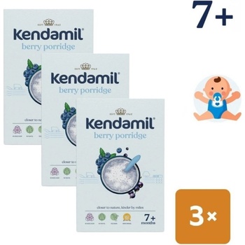 Kendamil Mléčná kaše s lesním ovocem 3 x 150 g