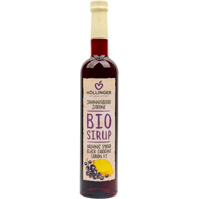 Hollinger Sirup čierna ríbezľa s citrónom Bio 0,5 l