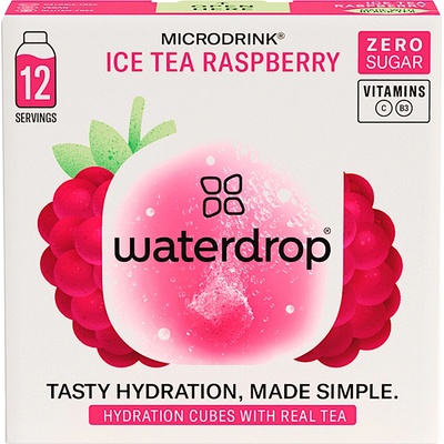 WATERDROP Ice tea malina 12 kusov