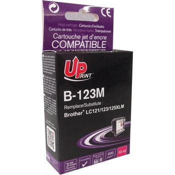 Compatible Мастилница UPRINT LC121/123/127 BROTHER, Magenta (LF-INK-BROT-LC123-121M-UP)