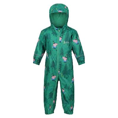 Детско непромокаемо яке Regatta Unisex Kids Peppa Pobble Long Sleeve Waterproof Jacket - Jelly Bean/Dino