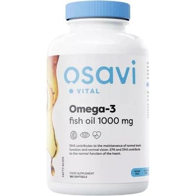 Osavi Omega 3 Fish Oil 1000 mg | Molecularly Distilled [180 Гел капсули]