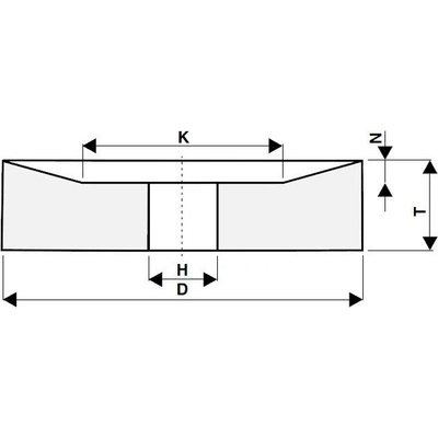 Tyrolit Brusný kotouč 500 / 300 x 60 / 10 x 203,2 mm 99BA60K9V50 T34162971
