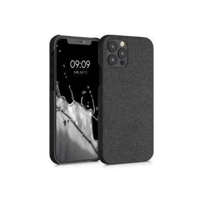 kwmobile Твърд калъф за Apple iPhone 12 / 12 Pro - черен