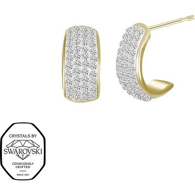 CRYSTalp Blyštivé náušnice so Swarovski kryštálmi Secret 42408.EG