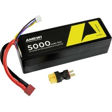 AMEWI Akumulátor Li-Pol 3S 11,1V 5000 mAh 50C T-Dean + adaptér T-Dean/XT60