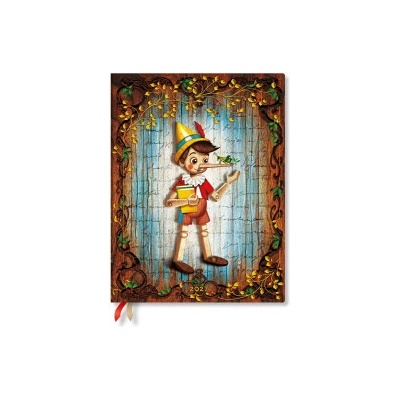 Carlo Collodi, Pinocchio Ultra Softcover 12-Month Daily Planner, 432pg, 80gsm by Paperblanks Fairy Tale Collection 2027