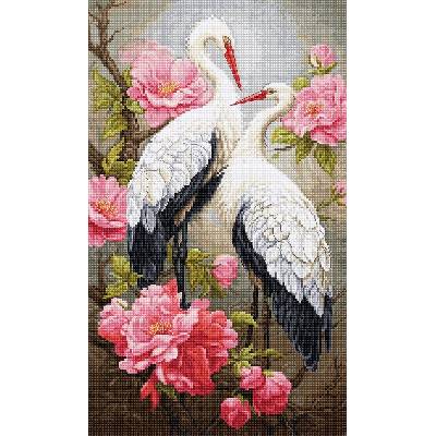 Luca-S Пролетни гости - гоблен по схема bu5042