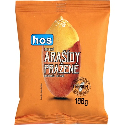 HOS Arašidy lúpané pražené solené 100 g
