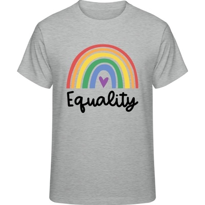 Premium tričko Dúhový dizajn Equality sivá
