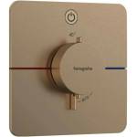 Hansgrohe ShowerSelect Comfort Q Вграден термостатичен смесител за душ с 1 функция, четкан бронз (15581140)