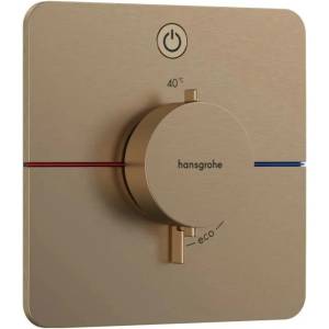 Hansgrohe ShowerSelect Comfort Q Вграден термостатичен смесител за душ с 1 функция, четкан бронз (15581140)