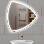 Lidiya Mirror Огледало за баня LED осветление LM Veil Reflect, фигурно, 700×700мм