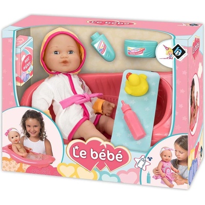 LOKO Toys LT Кукла Le Bebe 40 см. с халат и вана 40 см (1010334F)