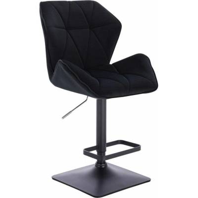 LuxuryForm Design Milano Max Velur na čiernej hranatej podstave čierna