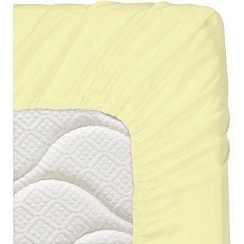 Image 1 of Дилиос Долен чаршаф с ластик 70/140/16 см светложълто 100% памук